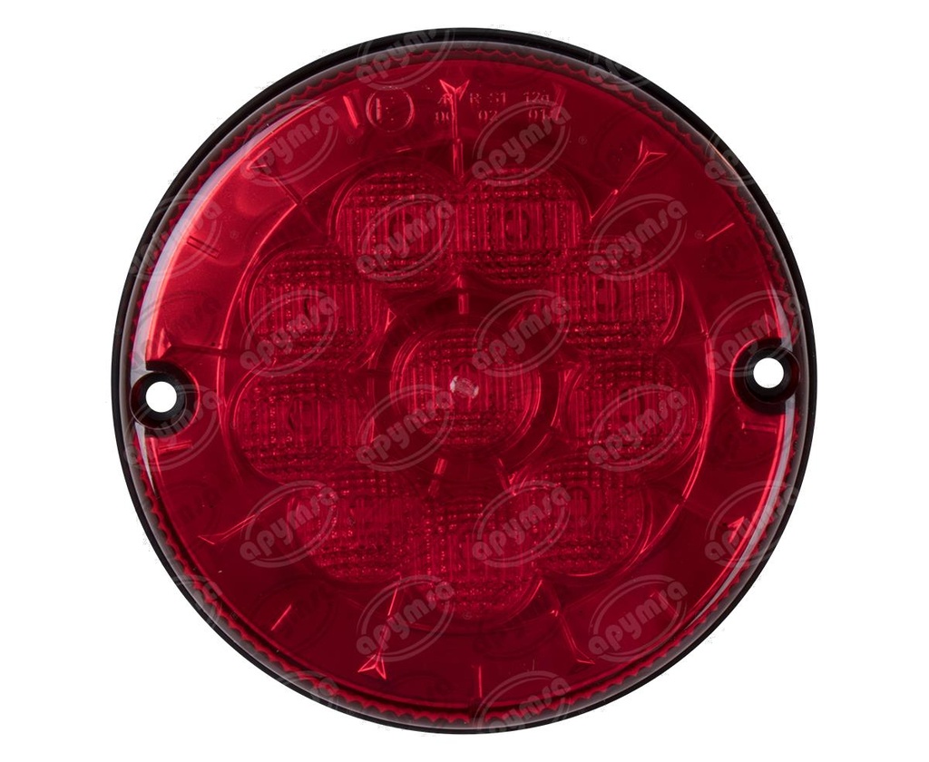 PLAFON LEDS MICA ROJA TRASERO 10 LEDS 24V FRENO IAM 57 85 123 940