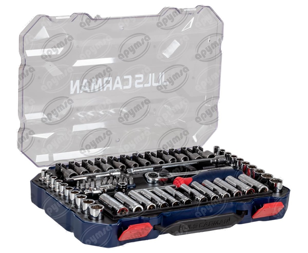 JUEGO DE HERRAMIENTA SET DE DADOS 1/4 70 PZAS JULS CARMAN W003068WE