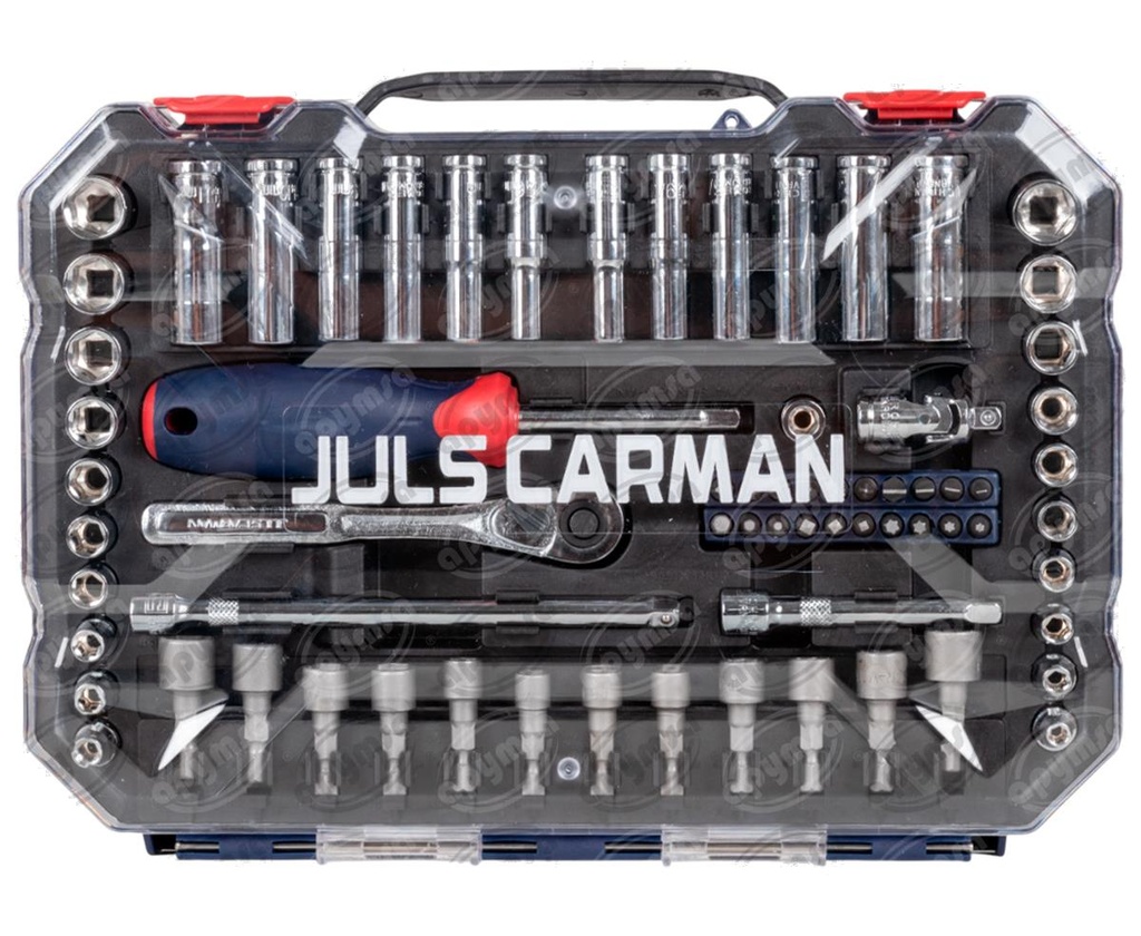 JUEGO DE HERRAMIENTA SET DE DADOS 1/4 70 PZAS JULS CARMAN W003068WE
