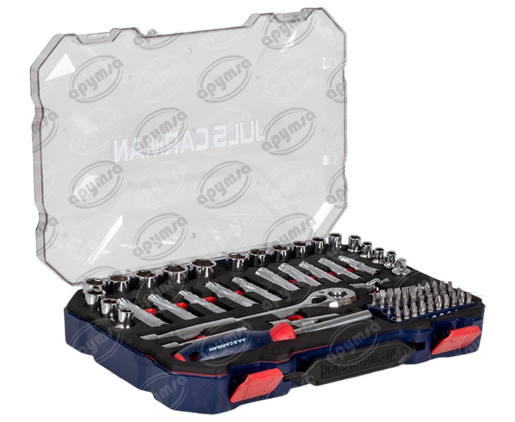 JUEGO DE HERRAMIENTA SET DE DADOS 3/8 CON 75 PZAS JULS CARMAN W003085WE