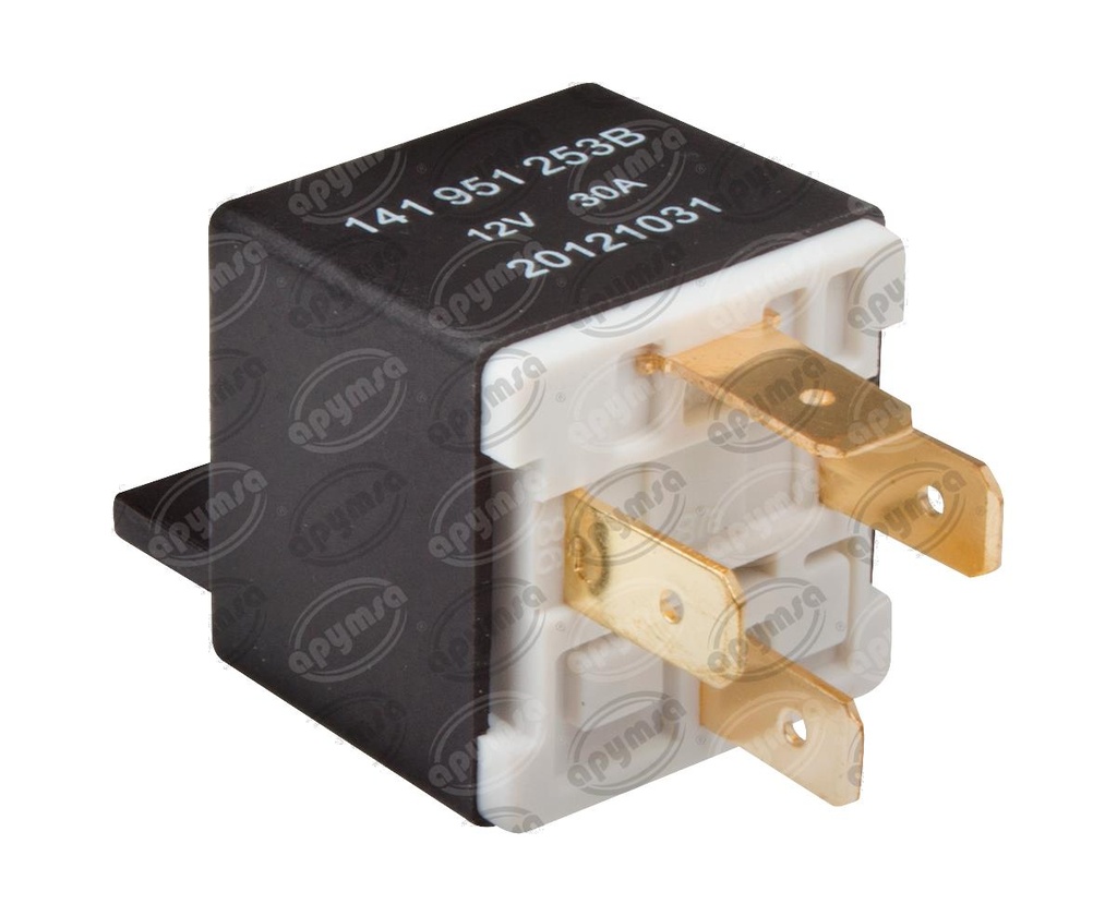 RELAY CLAXON 30A 4TERMINALES 53 VW BORA BEETLE JETTA GOLF Y PASSAT 81-09 WEISCHLER RY-341