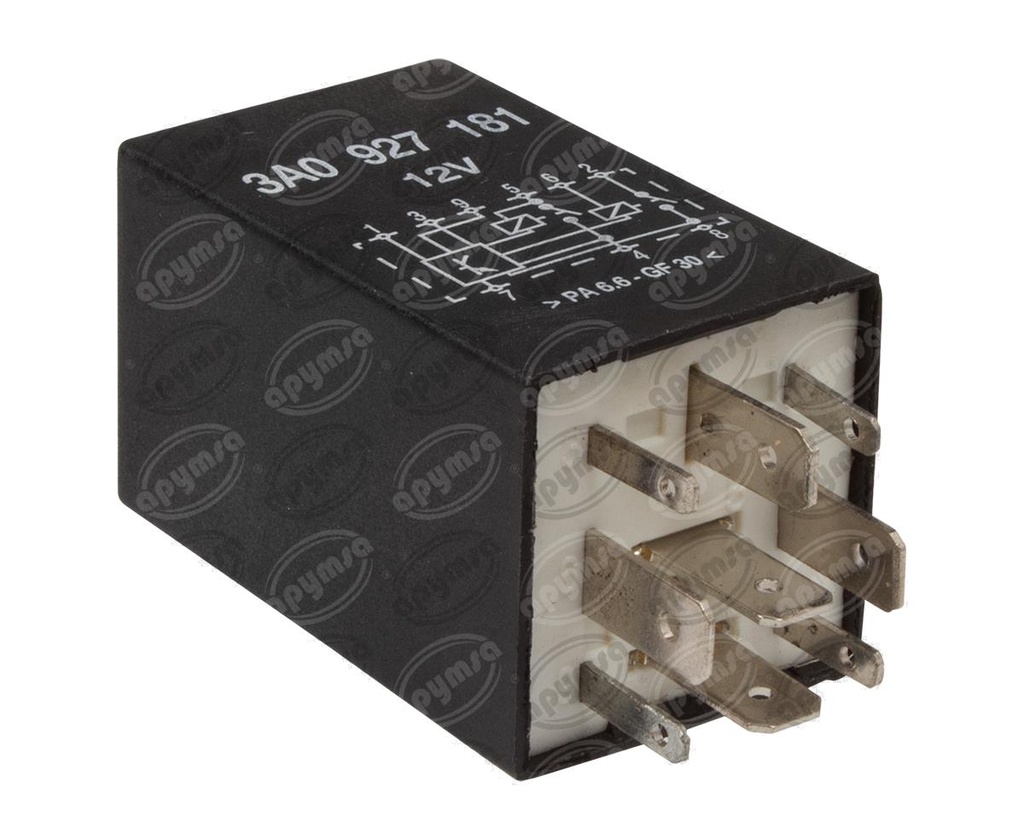 RELAY STARTER 9TERMINALES Y NEUTRAL 175 VW BEETLE DERBY GOLF JETTA IMPORTADO RY-1616 (HAE)