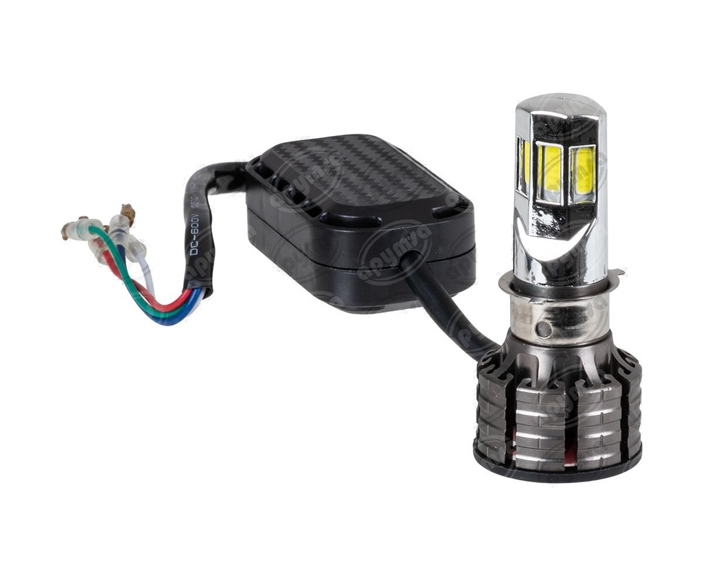 BOMBILLA LED COB MOTOCICLETA   H4 H/L, DESTELLO, VENTILADOR, DC8-80V IMPORTADO M06E (HAE)