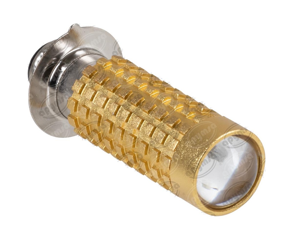 BOMBILLA LED MOTOCICLETA   P15D AMARILLO H/L, GLOW, 6500K, AC/DC 8V-80V IMPORTADO P15D-YY-AC (HAE)