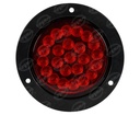 PLAFON LEDS ROJO TRASERO 4" 24 LEDS 10 30V 110MM CON CONECTOR QBH STAR 1780028
