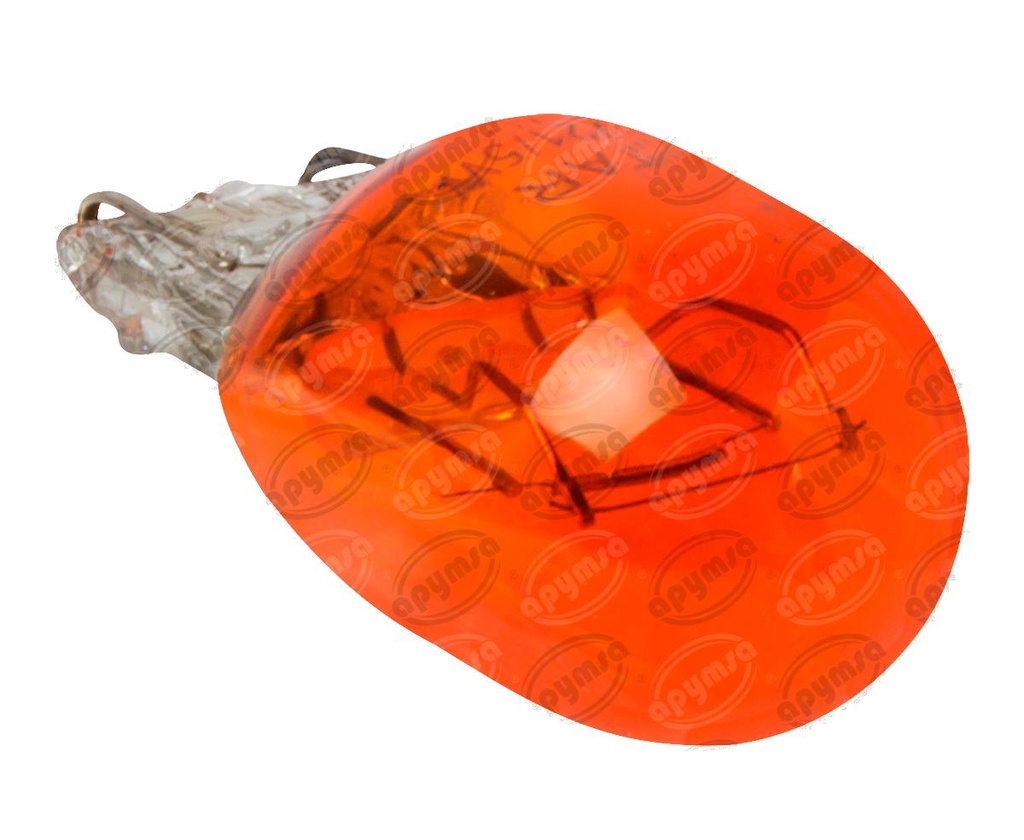 BOMBILLA INCANDESCENTE 7443 AMBAR 12V 21-5W 2 POLOS 1PZ TIPO PELLIZCO STAR 7443 A