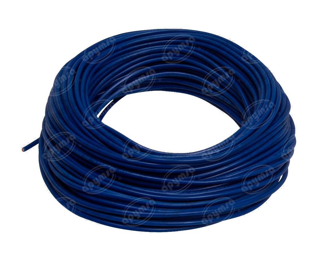 CABLE INSTALACION AZUL # 14 30M PLASTICO ROLLO 14-30 (HAE)