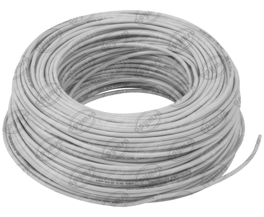 CABLE INSTALACION BLANCO # 12 PLASTICO ROLLO 100 MTS (HAE)
