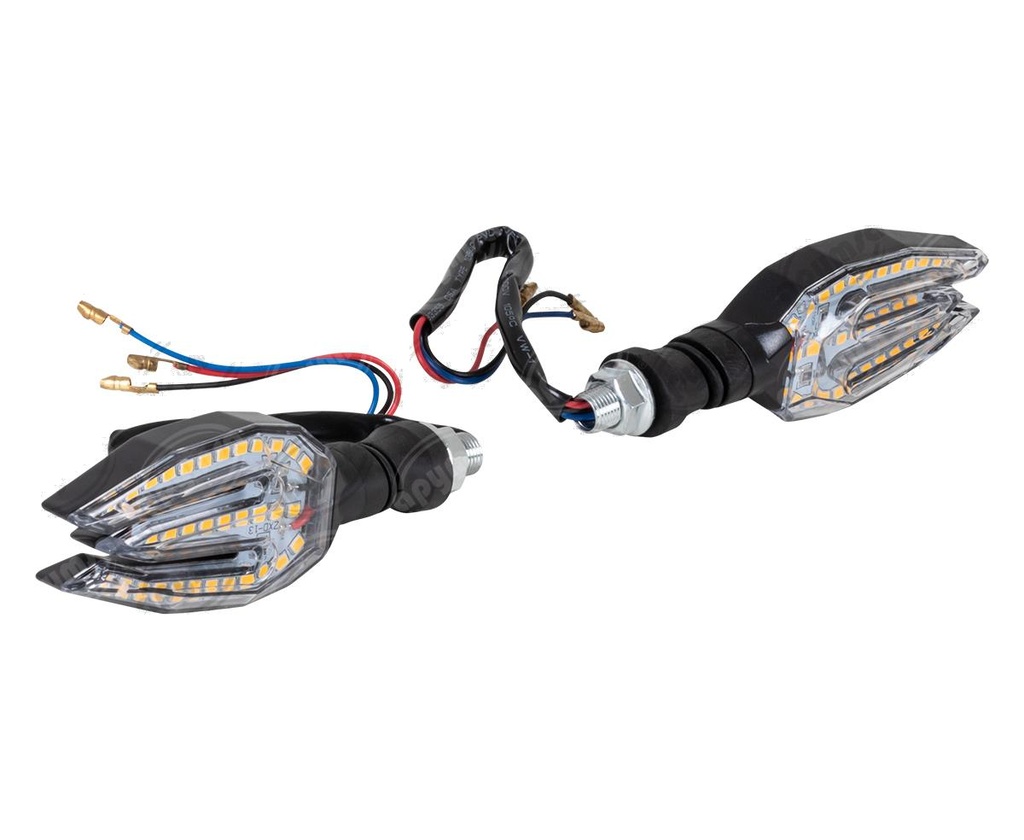 DIRECCIONAL LED MOTOCICLETA AMARILLO 12V (JUEGO 2 PZAS) I (HAE)