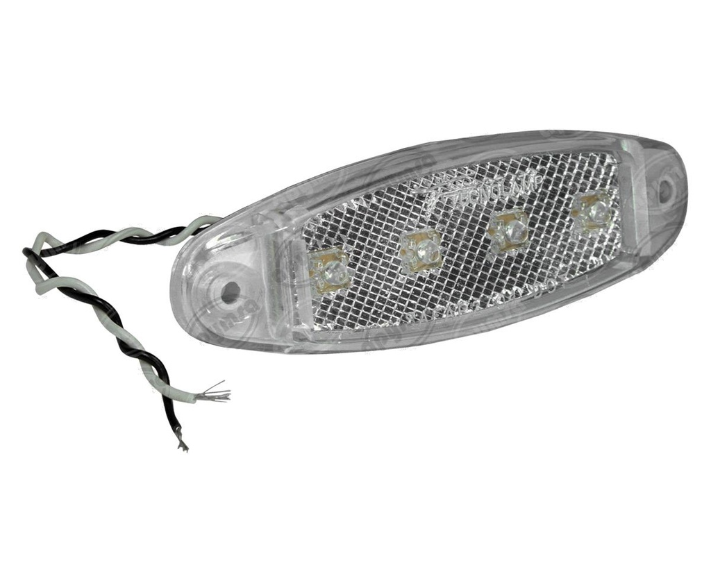 LUZ POSICION MICA TRANSPARENTE AMBAR 12V 4 LEDS AYCO ZAFIRO TECNOLAMP 785 (HAE)
