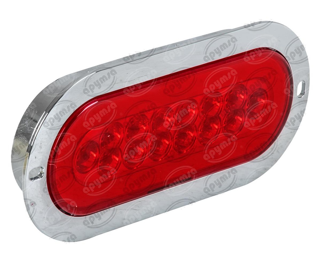 PLAFON LEDS MICA ROJA 14 LEDS LEDS 12V CON GEL, 3 FUNCIONES ALTA-BAJA-ESTROBO ICA NACIONAL GEL08-RJ  (HAE)