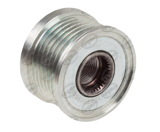 [GT3012301] POLEA CLUTCH 6 RANURAS ALTERNADOR MITSUBISHI NISSAN PLATINA, SENTRA, POLTEK F-557045