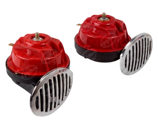 [GT0587901] BOCINA ELECTRICA 12V 2PZ DE CARACOL CON RELAY TIPO FIAMM IMPORTADO CA-RE1