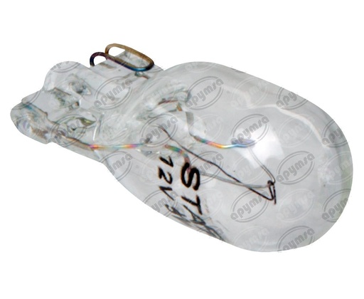 [GT1978000] BOMBILLA INCANDESCENTE 158  T10  TRANSPARENTE 12V 5W 1 POLOS 1PZ TIPO PELLIZCO AUDI CHEV NISSAN PONTIAC STAR 158 4090