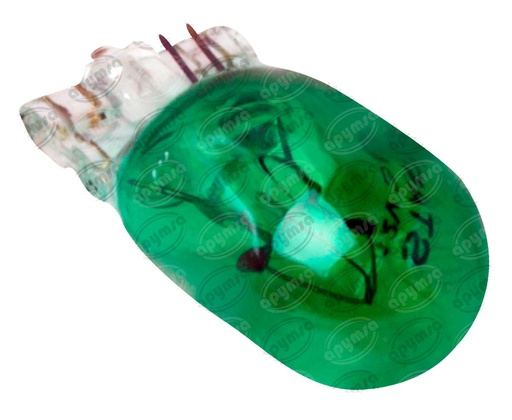 [GT1978600] BOMBILLA INCANDESCENTE 158 T10  VERDE 12V 3W 1 POLOS 1PZ TIPO PELLIZCO AUDI CHEVROLET NISSAN PONTIAC STAR 158 V