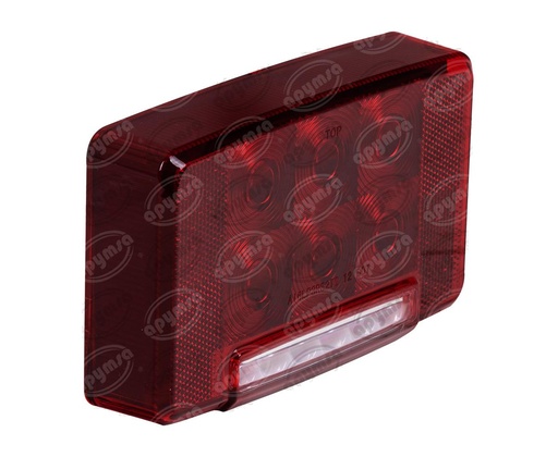 [GT0968853] CALAVERA AUTOMOTRIZ DERECHO E IZQUIERDO ROJO 12V PROSTAR - LINEA CONVENCIONAL, SERIE 7000 LED BRËSSER LKW 04CIN12B048  (HAE)