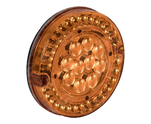 [GT0993805] CALAVERA AUTOMOTRIZ MICA AMBAR AMBAR 12V 40 LEDS 6" BUSSCAR 94971 AA (HAE)