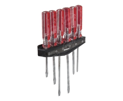 [GT6202977] DESARMADOR VARIOS TIPOS   6 PIEZAS TAMER BARRA ACERO DE CARBONO MIKELS JD-6 (HAE)