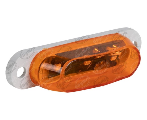[GT2666302] LUZ POSICION MICA AMBAR AMBAR 12V 3 LEDS MINI TIPO TRIANGULO PLASTICOS RECORD 1025