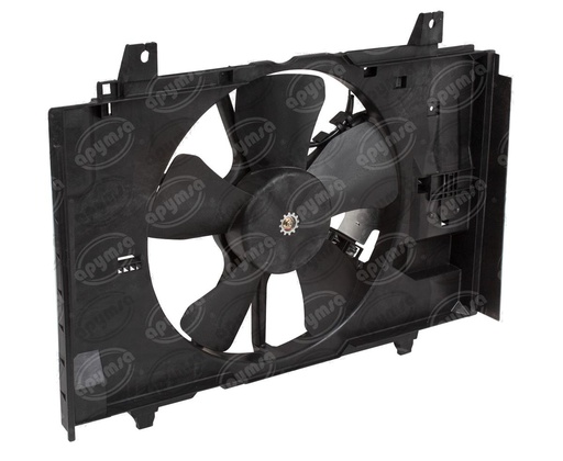 [GT4353305] MOTOVENTILADOR RADIADOR Y AIRE ACONDICIONADO NISSAN VERSA TIIDA 1.8L CON A/A Y SIN A/A CARFAN MV 21481-EL30A (HAE)