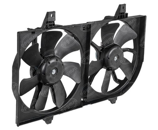 [GT4353302] MOTOVENTILADOR RADIADOR Y AIRE ACONDICIONADO TOLVA DOBLE NISSAN SENTRA CARFAN MV 75527 (HAE)