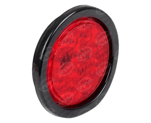 [GT2975200] PLAFON LEDS ROJO TRASERO MICA ROJA 4" 10 LEDS 12V - 24V SELLADO UNIVERSAL TRAKTOLAMP 8000