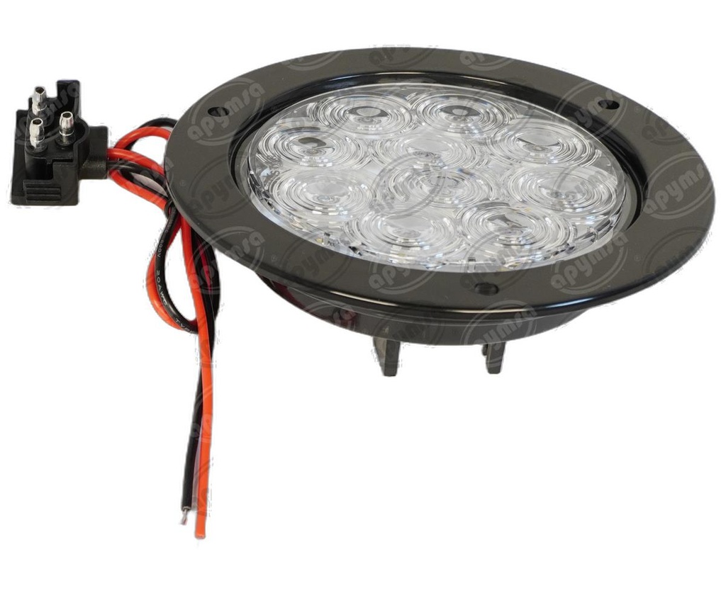 PLAFON LEDS TRANSPARENTE TRASERO 4" 10 LEDS 10/30V ATORNILLABLE QBH STAR 8002C