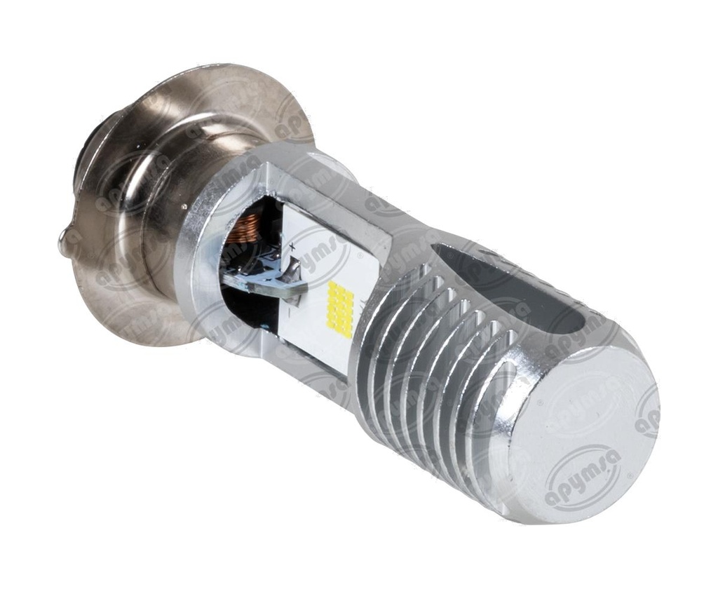 BOMBILLA LED MOTOCICLETA   P15D H/L, GLOW, 6500K, AC/DC 8V-80V IMPORTADO P15D-YS-CSP-AC  (HAE)