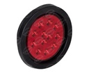 PLAFON LED EMPOTRABLE ROJO 4" 12 LEDS 10-24V  110MM STOP Y FLASHEO QBH STAR 1780029