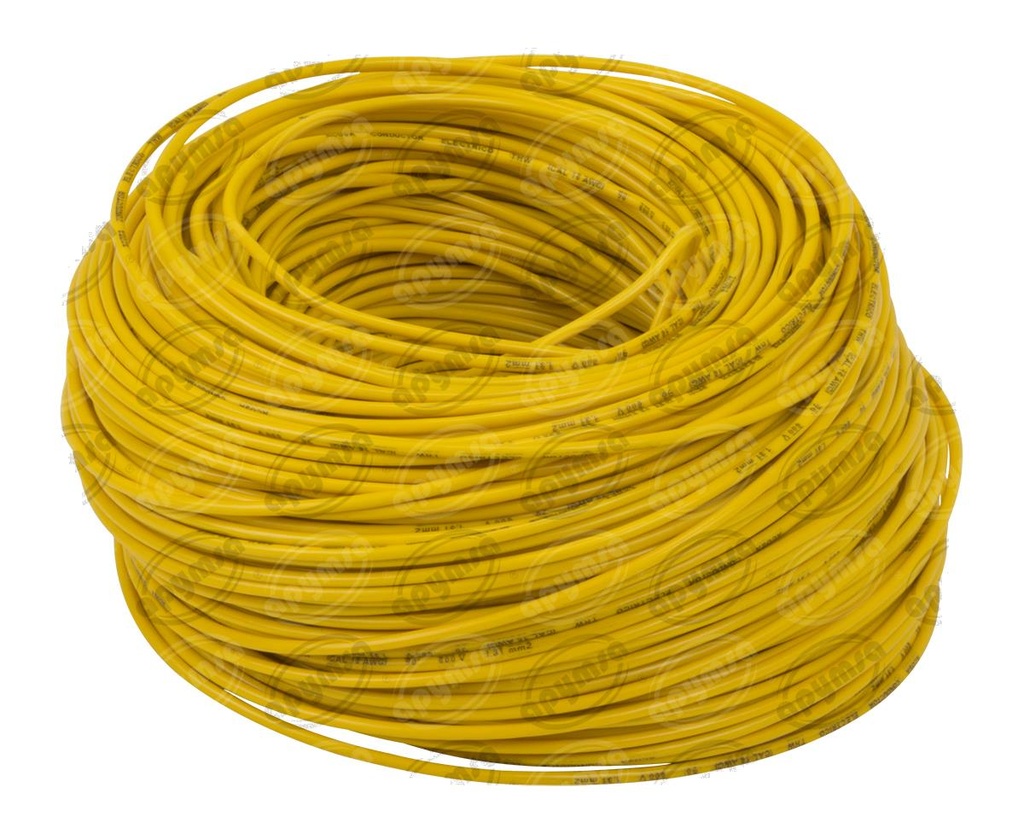 CABLE INSTALACION AMARILLO # 16 100M PLASTICO ROLLO 16-100  (INO)