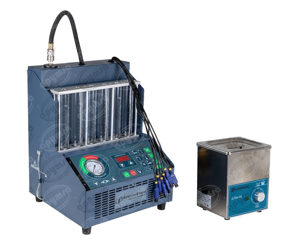 EQUIPO LIMPIADOR Y PROBADOR DE INYECTORES INJ-6B TECNOFUEL-EFI INJ6B  (HAE)