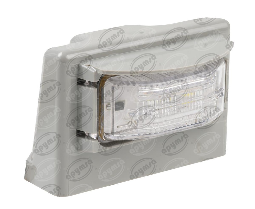 LUZ CORTESIA LED PLACA SOPORTE GRIS  (HAE)