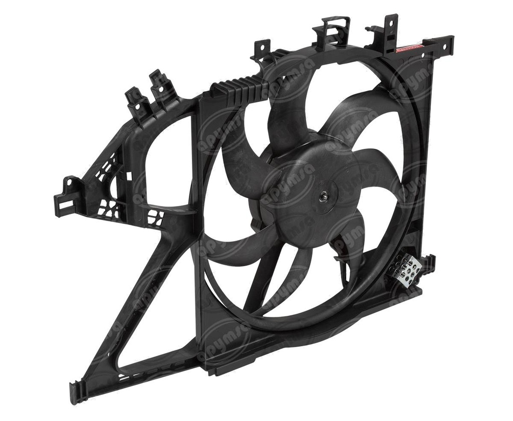 MOTOVENTILADOR RADIADOR COMPLETO 12V SIN AIRE ACONDICIONADO CHEVROLET TORNADO 02-06 CARFAN MV 4357709  (HAE)