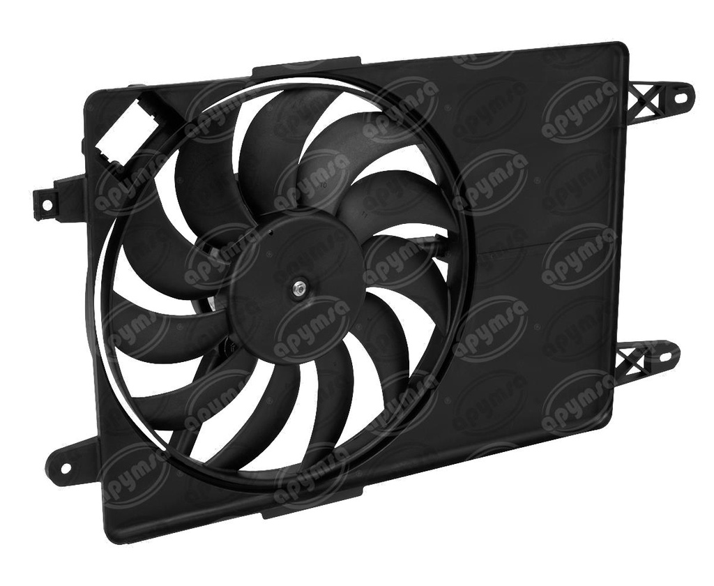 MOTOVENTILADOR RADIADOR Y AIRE ACONDICIONADO TIPO VALEO UNA TOLVA FORD FIESTA ECOSPORT CARFAN MV 698678R  (HAE)