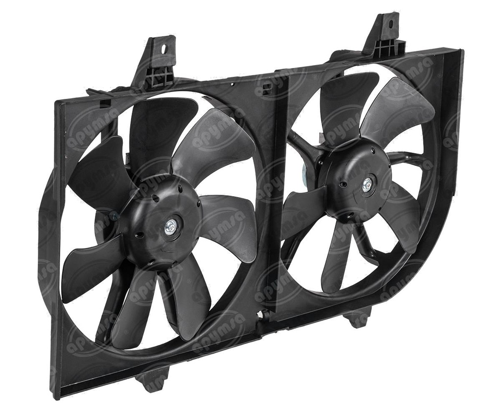 MOTOVENTILADOR RADIADOR Y AIRE ACONDICIONADO TOLVA DOBLE NISSAN SENTRA CARFAN MV 75527  (HAE)
