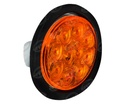 PLAFON LEDS AMBAR TRASERO MICA AMBAR 4" 10 LEDS 12V - 24V SELLADO UNIVERSAL TRAKTOLAMP 8000 (HAE)