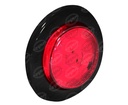 PLAFON LEDS ROJO EMPOTRABLE 2 1/2" MICA ROJA  3 LEDS 12V - 24V SELLADO UNIVERSAL TRAKTOLAMP 8014