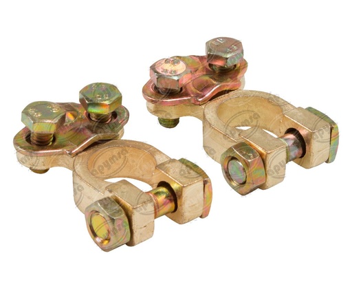 [GT4083004] KIT DE BORNES DE BATERIA POSITIVO Y NEGATIVO BLISTER PLACA CHICA REFORZADA