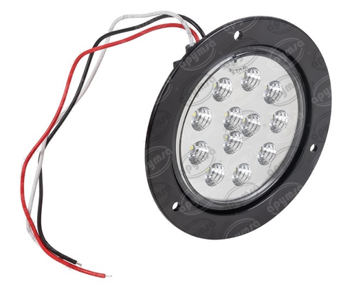 [GT1780026] PLAFON LED ATORNILLABLE 4" TRANSPARENTE 12 LEDS 12 24V 110MM TRASERO QBH STAR 1780026