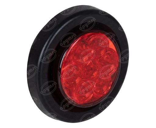 [GT1780034] PLAFON LED EMPOTRABLE ROJO 2" 7 LEDS 12-24V SELLADO QBH STAR 1780034
