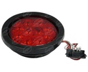 PLAFON SELLADO EMPOTRABLE 4" MICA ROJO 10 LEDS 10/30V SELLADO UNIVERSAL GIRATORIO QBH STAR 8026