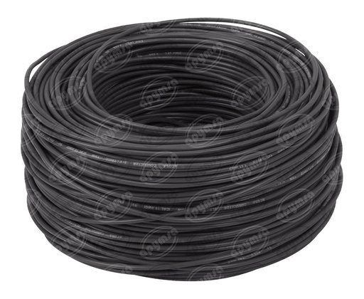 [GT0918006] CABLE INSTALACION GRIS # 16 PLASTICO ROLLO 100 MTS  (INO)