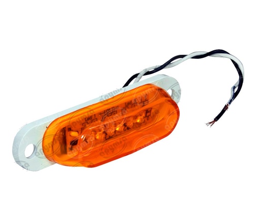 [GT2666305] LUZ POSICION MICA AMBAR AMBAR 24V 3 LEDS MINI TIPO TRIANGULO PLASTICOS RECORD 1025-24V