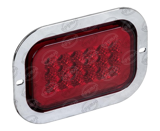 [GT2979115] PLAFON LEDS TRASERO ROJO 12/24V CUADRADO CON GEL (ALTA-BAJA ) ESTROBO NACIONAL ICA2071   (HAE)